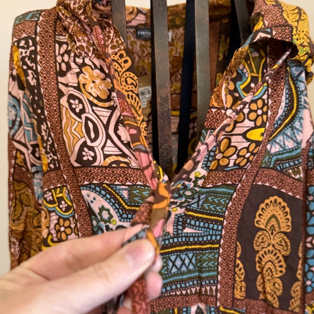 EARTHBOUND Multicolor Patterned Tunic - Picture 8 of 12